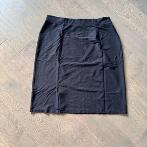 EILLEN FISHER black midi skirt
